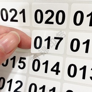 Digital number stickers, coded serial numbers, self-adhesive stickers, number stickers, letter numbe