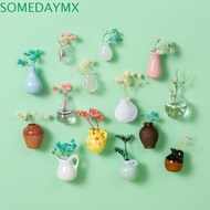 SOMEDAYMX Mini Vase Fridge Magnets, Unique Handmade Vase Refrigerator Magnet, Creative Resin Decorat