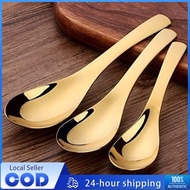 Gold soup spoon Metal Earl Scoop 304 Stainless steel Soup spoon Metal Scoop Cutlery Set Soup Porridg