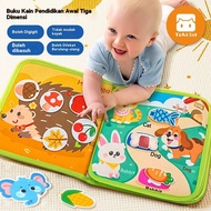 Quiet Hand Tear Cloth Book Baby Tear Book Velcro 6 Months Baby Early Education Enlightenment Toy 0-3