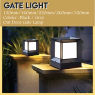Gate Lamp Modern Cubic Waterproof Out Door Gate Lamp