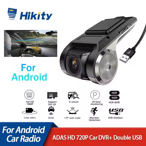 Hikity Car DVR Camera Car Digital Video Recorder Camcorder Hidden Night Vision Dash Cam 170° Wide An