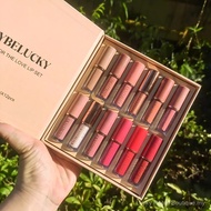 Lip Gloss Set, Gift Box, 12 Colors, Long Lasting, Waterproof, Non-Stick Cup, Matte Lipstick, Moistur