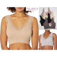 Bra Wanita Bralette Full Cup Wire-Free Thin Foam FELANCY sz All Size Mix Lace Premium Smooth Soft Un
