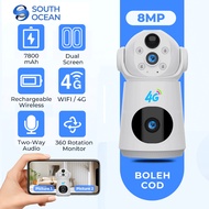 South Ocean Wireless Battery Powered 8MP WiFi Camera CCTV Night Vision IP Camera