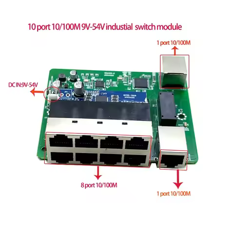 Standard protocol 802.3AF/AT 48V POE OUT/48V poe switch 100 mbps 8port POE with 2port uplink/NVR ind