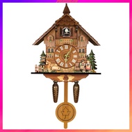 [Predolo2] Cuckoo Retro Pendulum Clock Wall Art for Home Living Room Kitchen Hotel