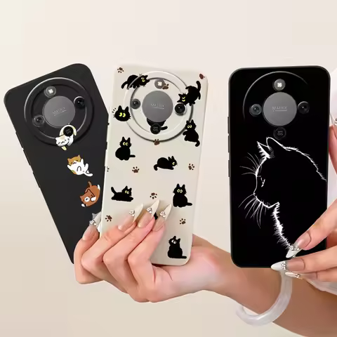 For Honor X70 5G Case Honor X9d MTN-NX1 Cool Cat Painted Cover Soft Silicone Case For Honor Magic 8 