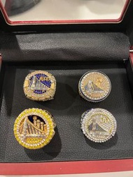 NBA 4 Ring Champion set 總冠軍戒指 可轉Golden State Warriors Stephen Curry openable 金洲勇士 球迷紀念禮物