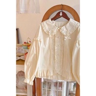 Long Sleeve Lace Shirt Lolita Top Doll Collar Shirt