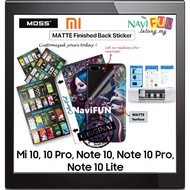 [FANCY BACK STICKER FILM] [Xiaomi Mi 10 10T 11 11T 12 12S 12T | Note 10 Lite Pro Ultra ] MOSS (Ori) 