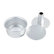 Food Cake Pan with Removable Bottom Non-Stick Chiffon Pound Cake Pan Hollow Core Cake Mold for Even 