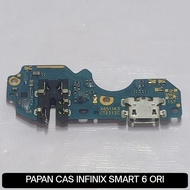 Papan Konektor Cas Mic Hf Infinix Smart 6 X6511 X6511B Ori Copotan