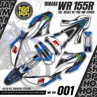 Yamaha WR 155 Full Decals w/ FREE RIM STICKER - Customized Design