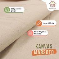 Marsoto Canvas Fabric 160 cm Wide - Baby Canvas Grey - Plain Painted Canvas Fabric - Canvas Fabric n