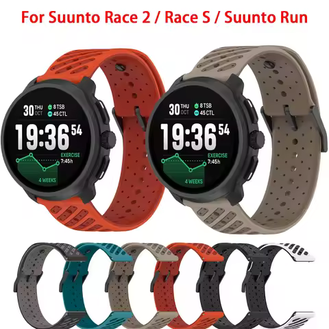 Silicone Wrist Band For Suunto Race 2 Run Sunnto 9 Peak Pro Smart Watch Strap Sport Band Belt For OP