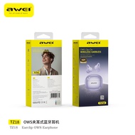 Awei หูฟังเกมส์ที่ได้เคลื่อนไหวเบสหนักหูฟังเอียบัดไร้สายต่างหูแบบหนีบ Huawei หูฟังบลูทูธเสียงสเตอริโ