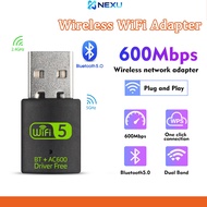 AX900 USB Wireless Wifi Adapter Bluetooth Adapter 900Mbps 2-in-1 Dual Band 2.4G 5GHz Wifi Receiver F