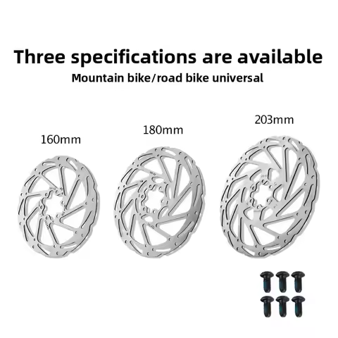 TEKTRO Disc Brake Rotor 6-Bolt TR160/TR180/TR203 160/180/203mm Stainless Steel Lightweight Dissipati