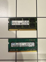 Kingston and Samsung Notebook Ram 4GB SODIMM 二手