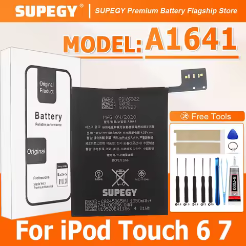2026 Years A1641 A1574 1043mAh Replacement Battery For iPod Touch 6 7 Gen 6th 7th iTouch6 Generation