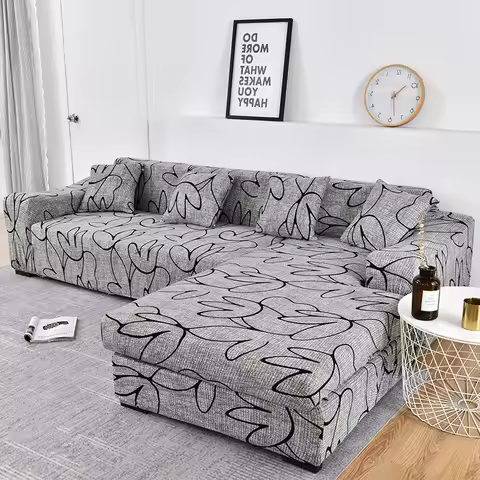 sofa cover elastic couch cover sectional chair cover It needs order 2pieces sofa cover if your sofa 