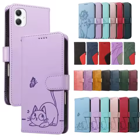 Magnetic Wallet Flip Luxury Leather Phone Case on for Samsung Galaxy A06 A26 A16 A07 A17 4G 5G Phone