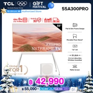 TCL Frame TV QLED 4K ขนาด 55 นิ้ว รุ่น 55A300 PRO ระบบปฏิบัติการ Google/Netflix & Youtube & MEMC 120