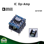 IC Op-Amp AD797BR แท้ + Socket แบบ SMD เป็น Dual ออปแอม ออปแอมป์ AD797