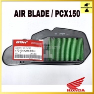 [HONDA 100% ORI BSH] AIR BLADE 125 / PCX150 AIR FILTER CLEANER 17210-KZR-BSH ORIGINAL BSH