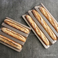 BTV4Baguette Stick3With Baking Tray French Long Bread Baking Tray Mesh Mold Bread Rack Large/Small S