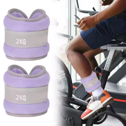 2pcs 1/2kg Ankle Weights Ankle and Wrist Weights Muscles Fitness Heavy Duty Fitness Sand Bags Sports