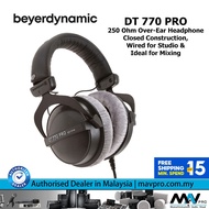 beyerdynamic DT 770 PRO 250 Ohm Over-Ear Headphone Closed Construction, Wired for Studio & Ideal for