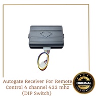 Autogate Receiver For [4 Channel 433 mhz] Remote Control ARM Swing/Folding Auto gate (DIP Switch)