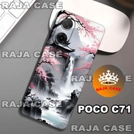 Rc15/Softase rubber poco C71 - PAINTING Motif - Case poco C71 - Casing poco C71 - Silicone poco C71 