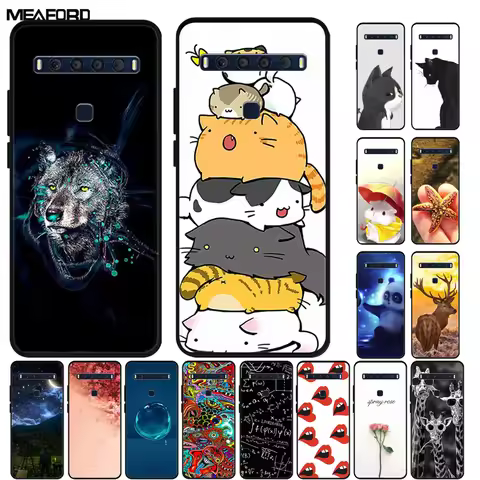 For TCL 10L Case Cool Fashion Silicone Soft TPU Phone Covers for TCL 10 Lite Case 10Lite Coque for T