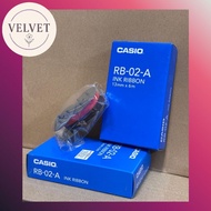 original Casio ink ribbons RB-02 for casio printing calculator DR series DR120TM DR 120R. DR1212 DR2