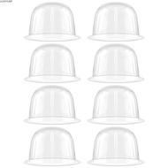 LUCKYUFT Bucket Hat Storage , Brimless Cap PVC Baseball Hat Display Rack,  Transparent Cover Inner S