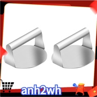 Stainless Steel Crushing Hamburger Briquette Hamburger Patty Masher Round Meat Briquette Mold Meat K