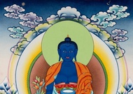 古董醫藥師佛唐卡  古代療法