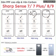 PPF & Skin Carbon Sharp Aquos Sense 7 (Sense7)/ Sense 7 Plus (7+)/ Sense 8 (Sense8)/Sense 9 (Sense9)