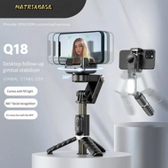 Q18 Mobile Phone Gimbal Stabilizer Selfie Stick Bluetooth Anti-Shake Follow-Up Stand Retractable Liv