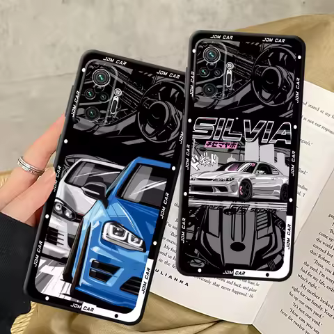JDM Sport Car Case for Xiaomi Redmi 14C 9A 10C 9C A3 A5 9 10A K80 A4 A3X A1+ 12C A2+ 13C 9T K40 Pro 
