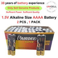 1 Pack  PAIRDEER 2PCS AAAA E96 Alkaline Battery 4A BATTERY