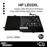 (ส่งฟรี ประกัน 1 ปี) แบตเตอรี่ โน๊ตบุ๊ค Compatible with HP LE03XL ( Pavilion X360 TPN-W113 TPN-W114 