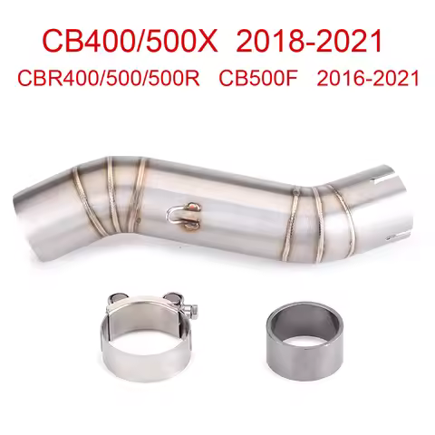 CBR500/500R CB500X CB400 CBR400 Motorcycle Exhaust Middle Link Pipe For Honda CBR500/500R CB500F/500