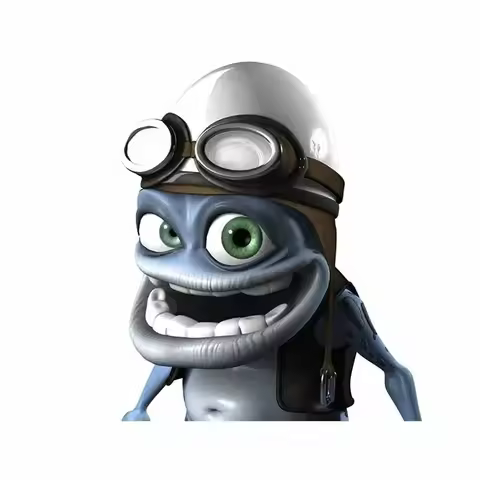 Car Stickers Motorcycle Decals Funny Crazy Frog Cartoon Decorative Vinyl Decal Car Sticker