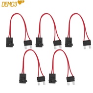 [DEMO3] 5PCS Fuse Connector, With Wire 20A Car Fuse Holder, Waterproof 16AWG Auto Inline Fuse Holder