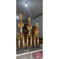 Trophy piala 1 set kaki 2 ( juara 1 2 3)