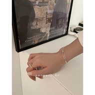 Suzyacc kr Simple Design Knotted Sterling Silver Bracelet Female 2022 New Style Korean ins Niche Bra